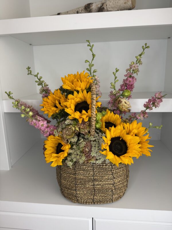 Sunflower Basket